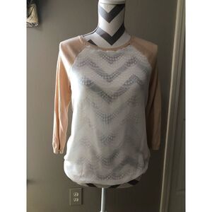 The Limited lace front sweater blouse
